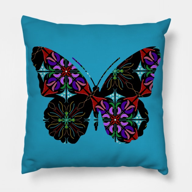 Abtract Shape Patterns Pillow by Jane Izzy Designs