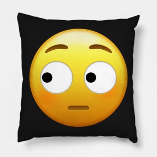 Side Eye Face Emoji | Pop Art Pillow