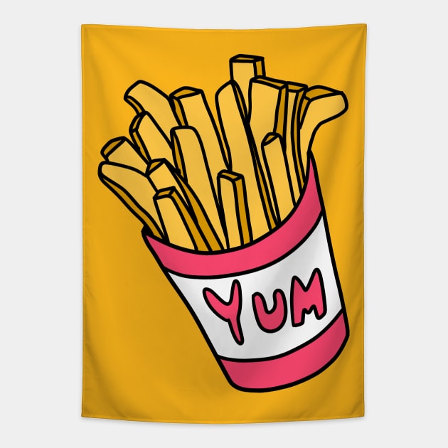 Box of Fries Tapestry by saradaboru