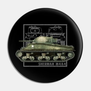 M4 Sherman Tank WW2 Legend Pin