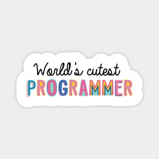 Programmer Gifts | World's cutest Programmer Magnet