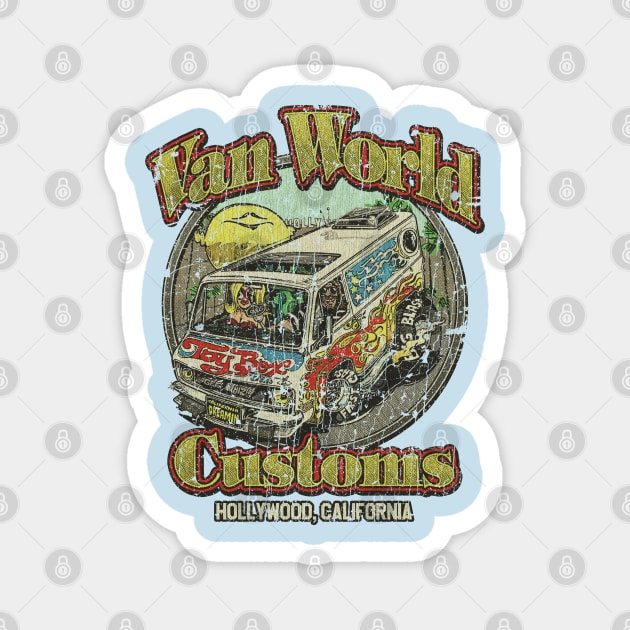 Van World Customs Magnet by JCD666