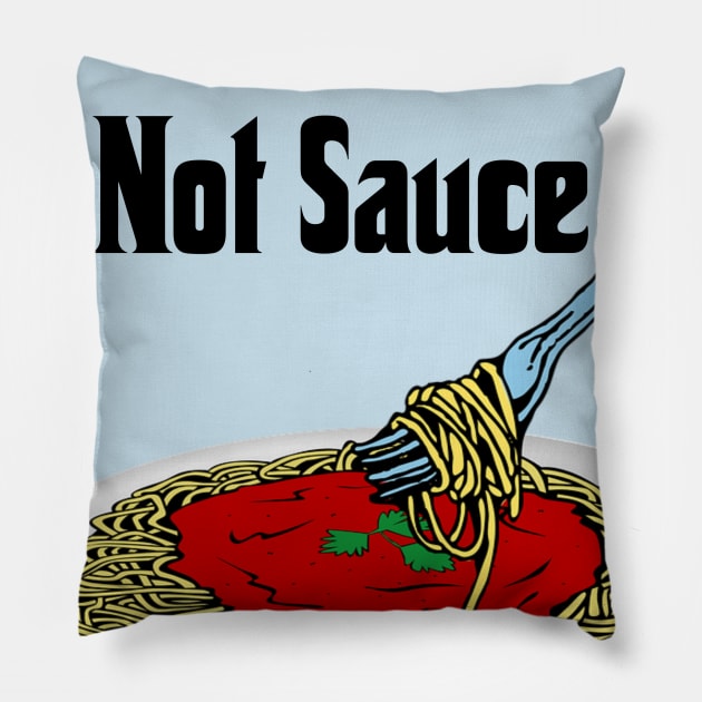 Gravy or Sauce? Pillow by TotallyDrivenEntertainment