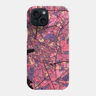 Marseille Map Pattern in Purple & Pink Phone Case