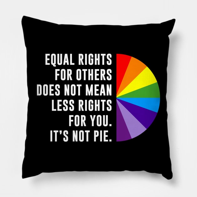 Equal Rights Is Not A Pie Pillow by sunima