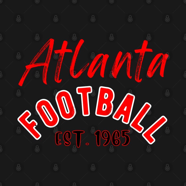 Atlanta Football Vintage Style by Borcelle Vintage Apparel 