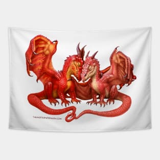 Valentines Dragons- Together Tapestry