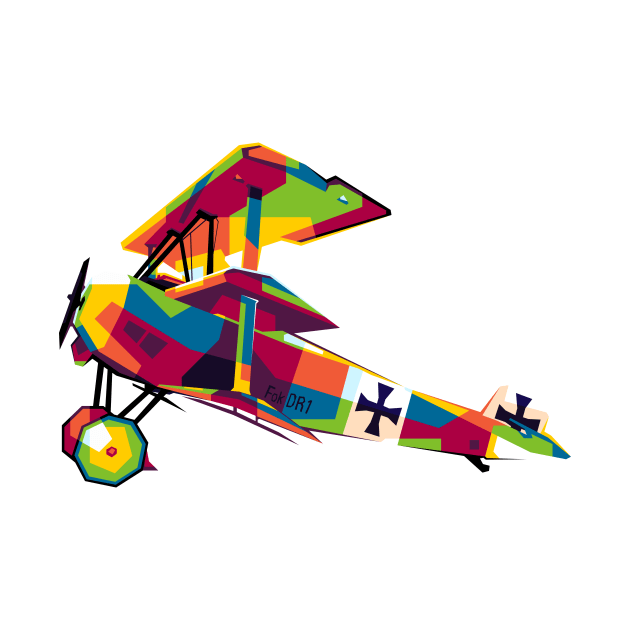 Fokker Dr I Standby by wpaprint