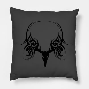 tribal skull 2 Pillow