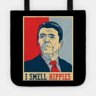 I smell Hippies- Ronald Reagan Tote