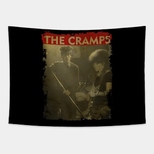 TEXTURE ART-The Cramps 1982 - RETRO STYLE Tapestry