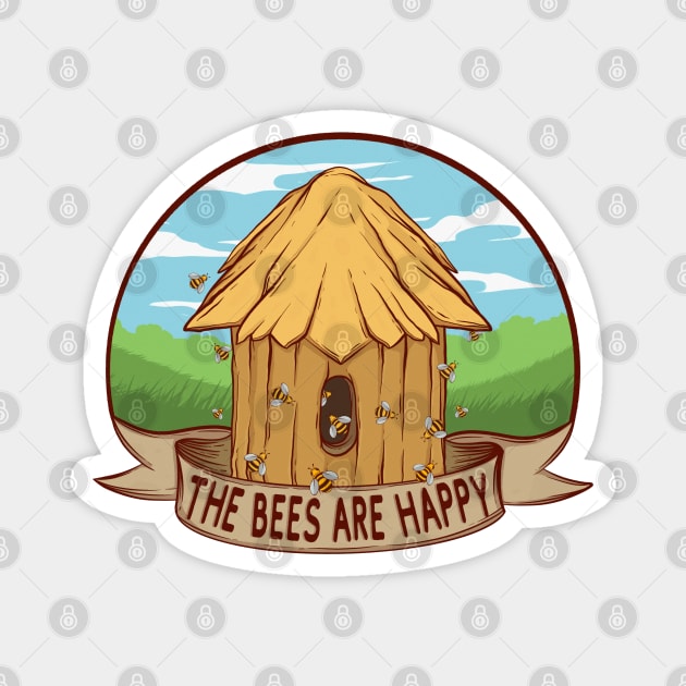 Valheim The Bees Are Happy Magnet by Artistic Imp