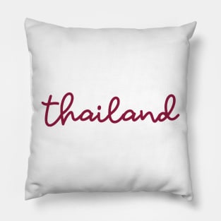 Thailand - maroon red Pillow