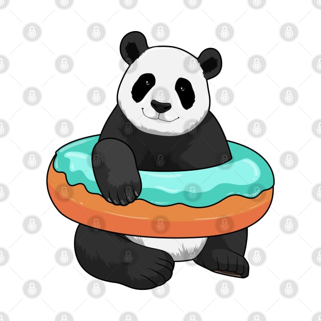 Panda with Donut by Markus Schnabel