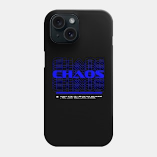 Chaos multi text minimalistic streetwear Phone Case