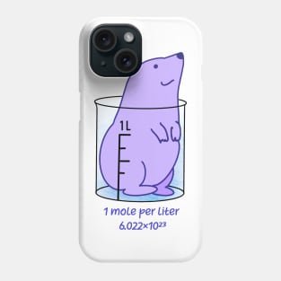 One mole per litre Chemistry Pun Mole Phone Case