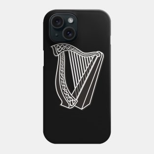 Harp Icon on Black Phone Case