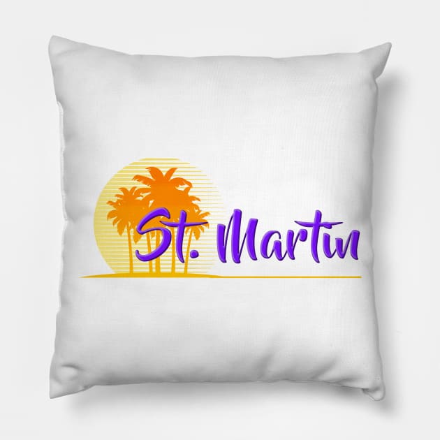 Life's a Beach: St Martin Pillow by Naves