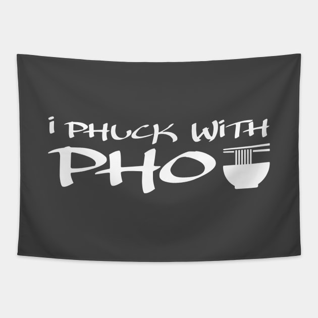 With Pho Tapestry by tjfdesign