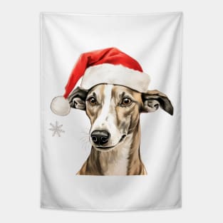 Whippet Christmas Tapestry