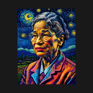 Rosa Parks in starry night T-Shirt