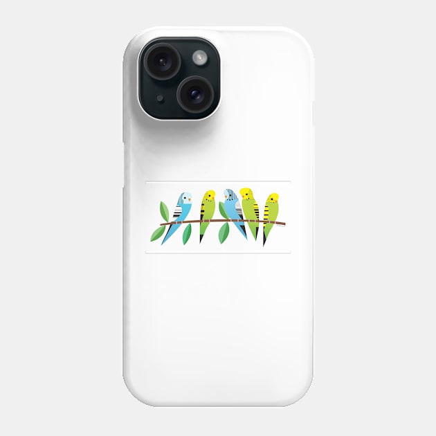 Budgies Phone Case by Gareth Lucas