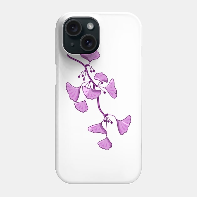 Decorative ginkgo (b) Phone Case by spontania