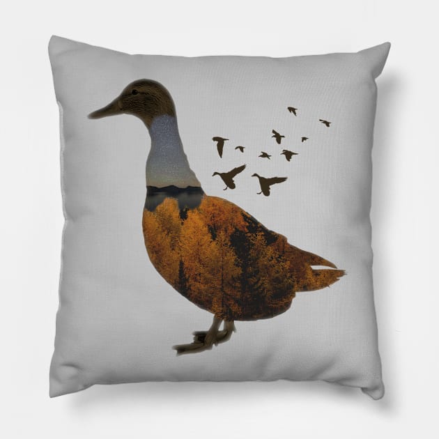 Ducks Pillow by Feedthestoke