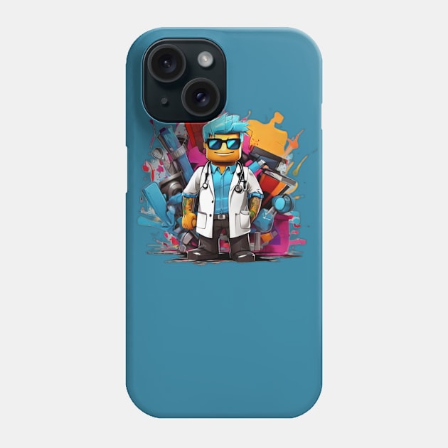 Doctor Roblox - Boy and Girl Phone Case by Signum