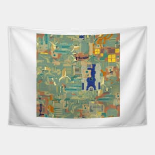 Geeky Tech Pattern Tapestry