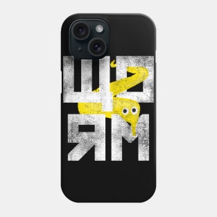 Yellow Worm On A String Meme Retro Style Magic Fuzzy Worm Phone Case