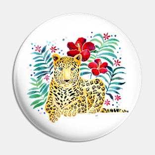 Tropical Leopard - Red Pin