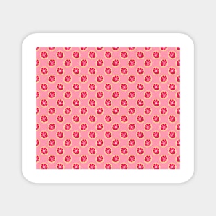 Pink Grapefruit Pattern Magnet