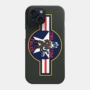 Two Tailed Tom - - Pilot - - Yellow Border Phone Case