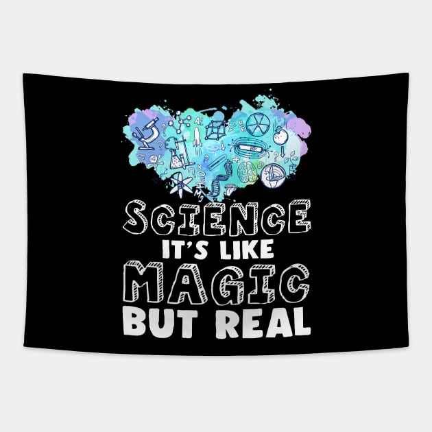 Science It's Like Magic but Real Tapestry by Skylane