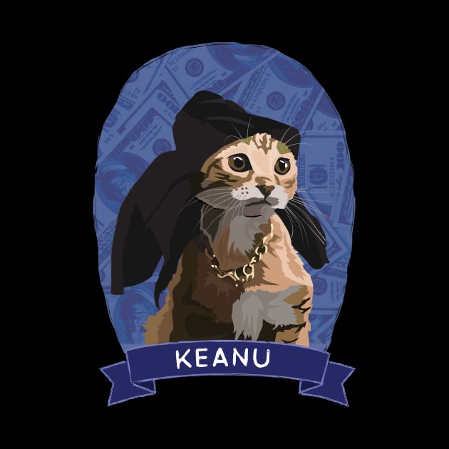 Keanu - Cats of Cinema by chrisayerscreative