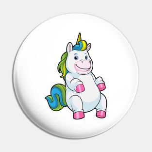 Unicorn with big Belly Pin