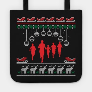 christmas marathon Tote