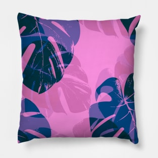 Large leaves cast shadows Pillow