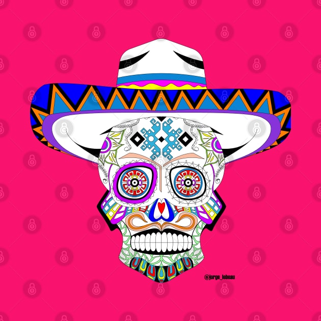 calavera cowboy, mariachi ecopop by jorge_lebeau