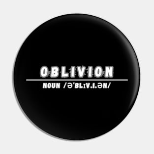 Word Oblivion Pin