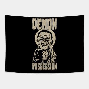 Demon Possession Vintage Halloween Tapestry