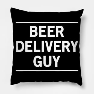 Mens Beer delivery guy Pillow