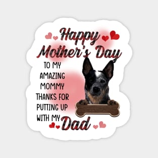 Blue Heeler Happy Mother's Day To My Amazing Mommy Magnet