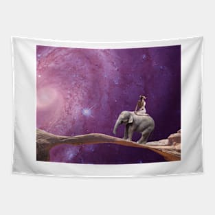 Elephant Ride Tapestry