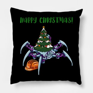 Robot Spider #1 Christmas Edition Pillow