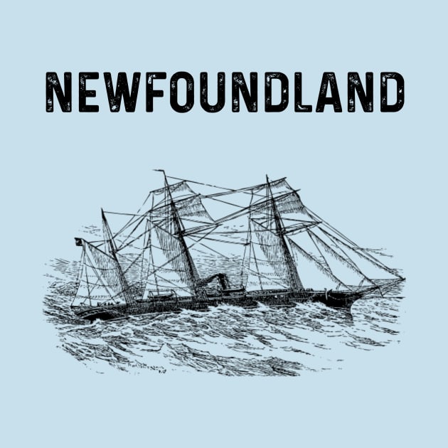 Vintage Ship || Newfoundland and Labrador || Gifts || Souvenirs || Clothing by SaltWaterOre