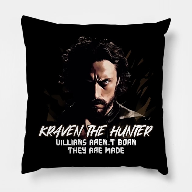 KRAVEN THE HUNTER Pillow by Pixy Official