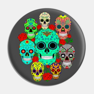 Sugar Skulls Galore Pin