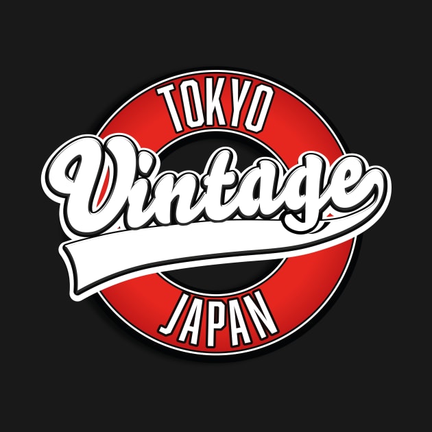 Tokyo Japan vintage style logo. by nickemporium1